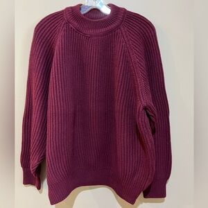 L.L. Bean Deep Burgandy Turtleneck Sweater